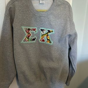 Size large sigma kappa letter sweatshirt